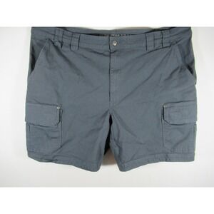 Duluth Trading Flex Fire Hose Cargo Shorts Men 48 Gray 9" Inseam Relaxed Fit